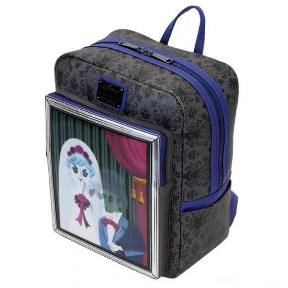 Disney Loungefly Haunted Mansion Black Widow Bride Backpack 🆕 - Picture 4 of 9